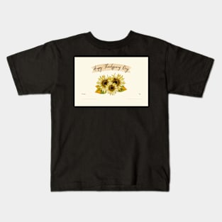 Happy Thanksgiving Card - 10 Kids T-Shirt